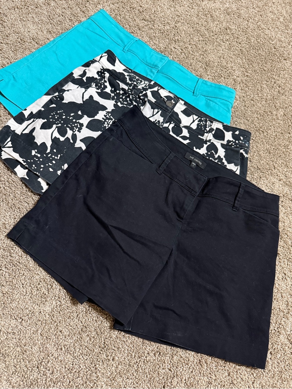 The Limited Teal Smooth Shorts